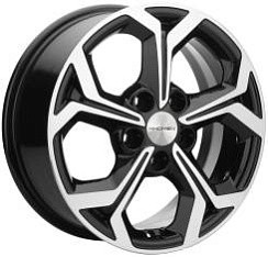 Фото Диск 16 6,5J*16 5/114,3/66,1+50 Khomen Wheels KHW1606 (Kaptur) Black-FP