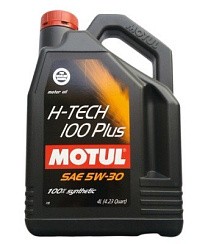 Фото Масло MOTUL H-TECH 100 PLUS 5W30 SP-RC GF-6a 4л. син.