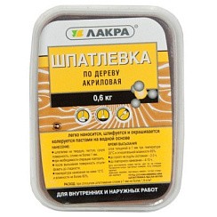 Фото Шпатлевка по дереву Береза Лакра 0,6кг Л-С АКЦИЯ