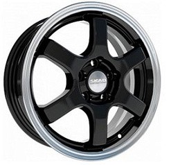 Фото Диск 15 6J*15 4/98/58,6+38 СКАД Киото антрацит-алмаз