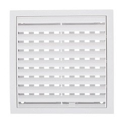 Фото Решетка вентиляционная 150*150 1515РРП Ivory с динамичными жалюзи, разъемная ERA