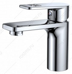 Фото Смеситель д/умывальника SL134-001F одноручковый, Латунь, Хром, РМС