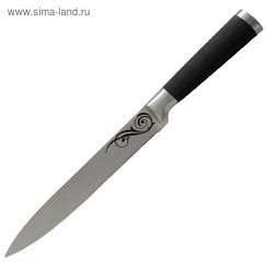 фото Нож MAL-02RS (разделочный) с прорезиненной  ручкой