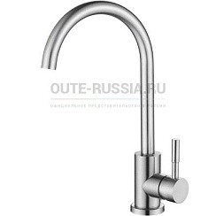 Фото Смеситель д/кухни T40313B одноручковый нерж.OUTE