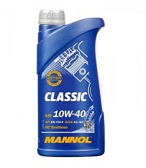 Фото Масло MANNOL Classic 7501 10W40 A3/B4 SN/CH-4   1л. п/с.