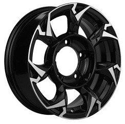 Фото Диск 15 5,5J*15 5/139,7/98,5+5 Khomen Wheels KHW-1505 (Lada Niva 4x4I) Black-FP