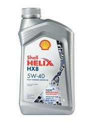 Фото Масло SHELL Helix HX8  5W40 A3/B4 SN   1л. синт. 550051580/550046368,550061574 550046368