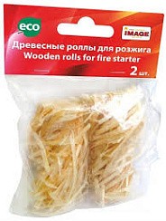 Фото Роллы д/розжига 2шт/уп, цена за уп (древес. стружка+парафин+сера) Image