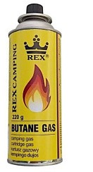Фото Газ для портативных плит 220 гр REX (РЕКС)  /28