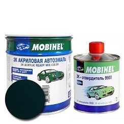 Фото Mobihel автоэмаль 307 Зеленый сад 2К акрил. 0,75л+0,375л (отв.)