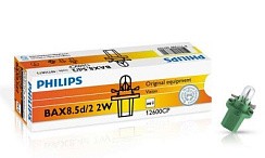 Фото Автолампа BAX 12V 2W B8,5d/2 Philips панельная