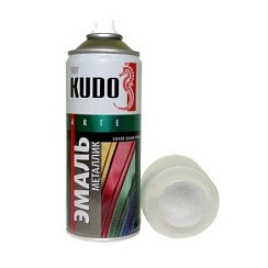 Фото KUDO Краска-спрей серебро универсальная KU-1026 520 мл