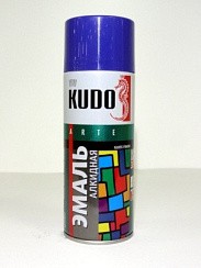 Фото KUDO Краска-спрей синяя универсальная KU-1011 520 мл