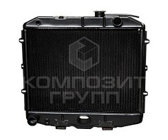 Фото Радиатор охлаждения медный УАЗ-3151,3962,3741 Хантер,Буханка дв.ЗМЗ-409,4213 3-х ряд.без.конд.