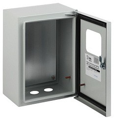 Фото Корпус металлический ЩМПг(окно)-00 290х220х175 IP54 ЭРА Б0041659