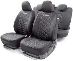 Фото Авточехлы VERONA 3D крой,15 предметов,черный/белый VER1505 BK/WH