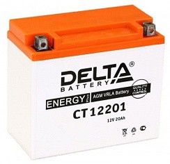 Фото АКБ Мото 20а/ч о/п 260А DELTA (180x75x165) AGM