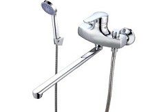 Фото Смеситель д/ванны SL50-006E-1, одноручковый, длинный излив, хром, РМС