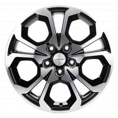 Фото Диск 17 6,5J*17 5/114,3/66,1+50 Khomen Wheels KHW1711 (Arkana/Kaptur) Black-FP