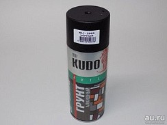 Фото KUDO Спрей-грунт черный универс.алкидный KU-2003 520 мл