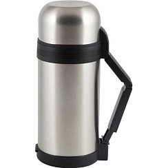 Фото Термос  1200 мл Mallony SF-1200A,  широкое горло + кнопка, ручка, нерж.сталь 73003