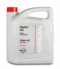 Фото Масло NISSAN Motor Oil 10W40 A3/B4 SN/CF   5л. п/с. (пластик)
